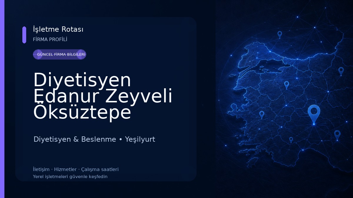 Diyetisyen Edanur Zeyveli Öksüztepe Diyetisyen & Beslenme