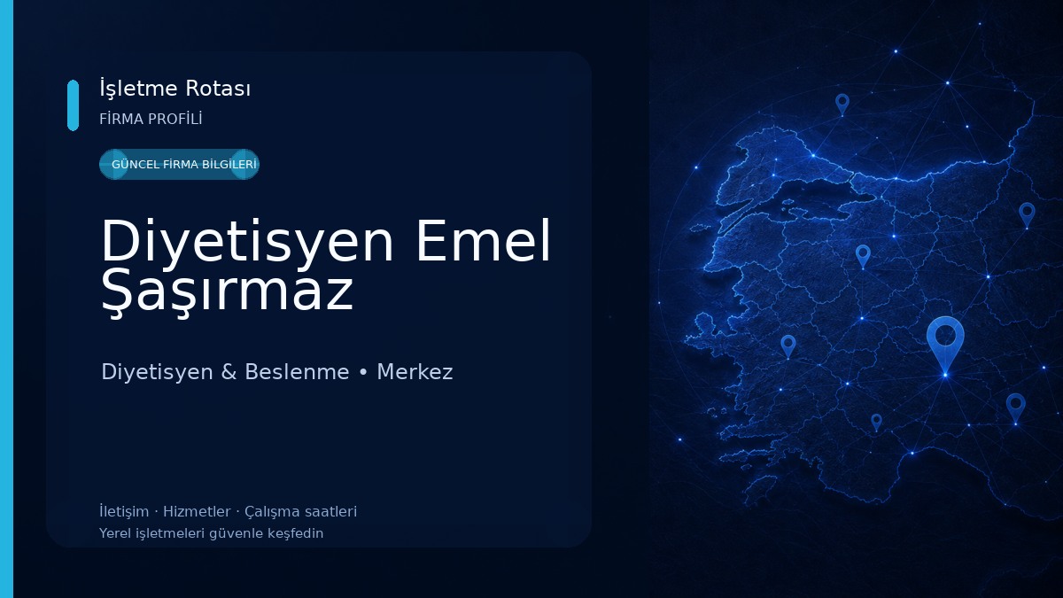 Diyetisyen Emel Şaşırmaz Diyetisyen & Beslenme