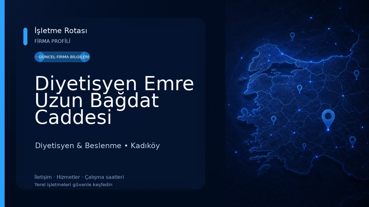 Diyetisyen Emre Uzun Bağdat Caddesi Diyetisyen & Beslenme