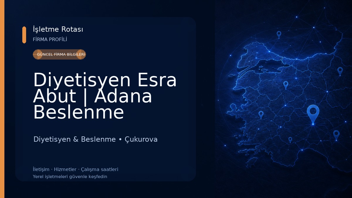 Diyetisyen Esra Abut | Adana Beslenme Eğitimi ve Diyet Danışmanlığı