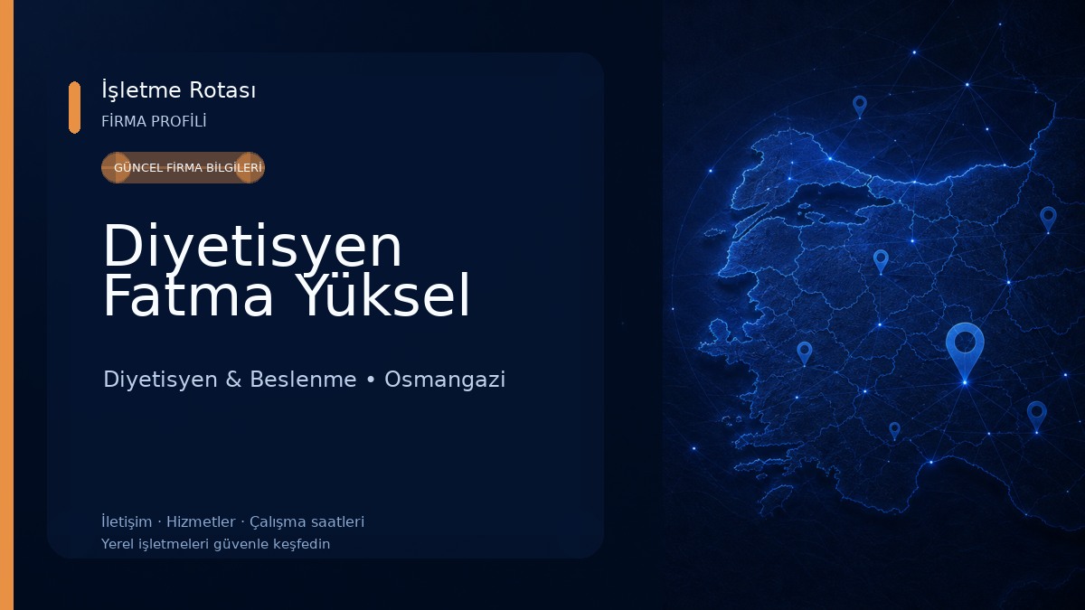 Diyetisyen Fatma Yüksel Diyetisyen & Beslenme