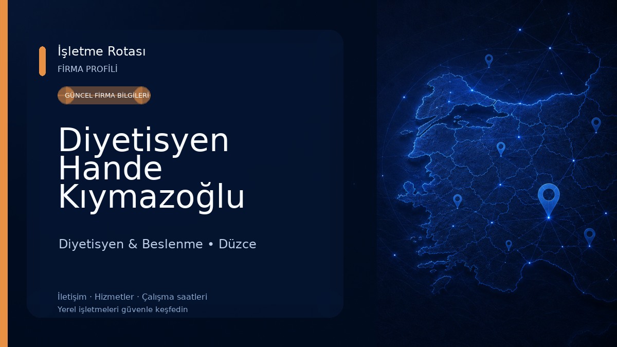 Diyetisyen Hande Kıymazoğlu Diyetisyen & Beslenme