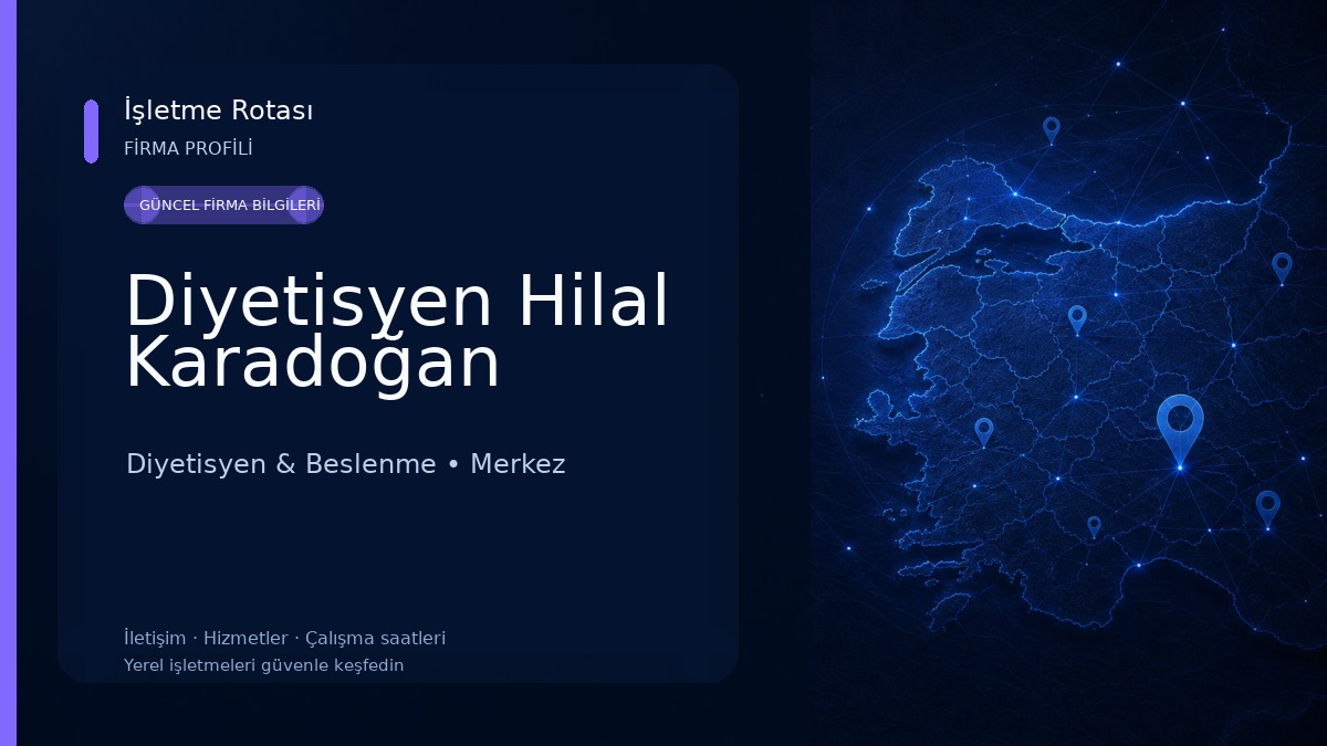 Diyetisyen Hilal Karadoğan Diyetisyen & Beslenme