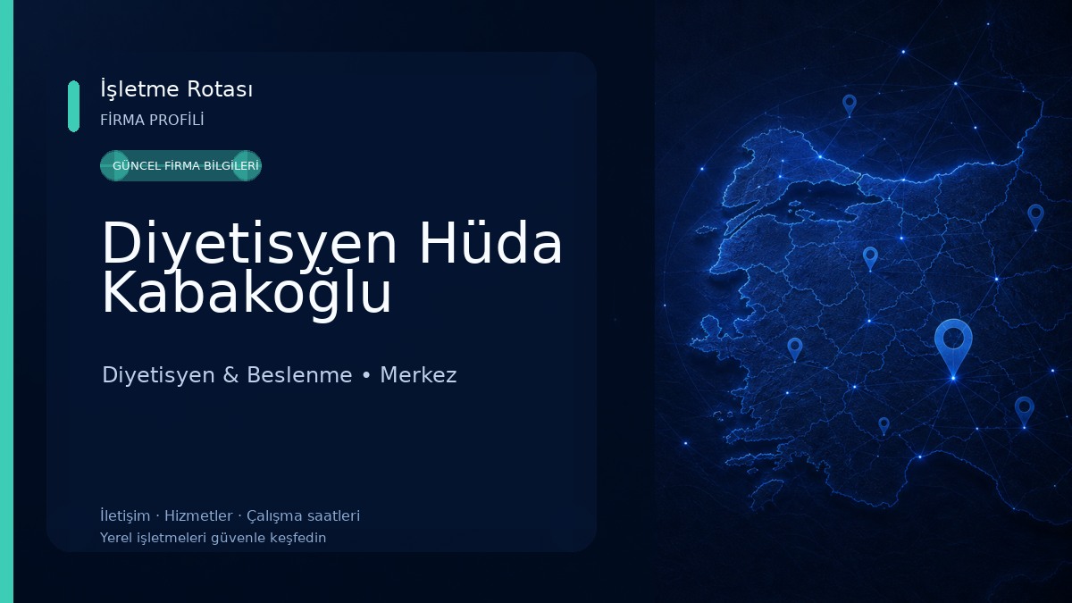 Diyetisyen Hüda Kabakoğlu