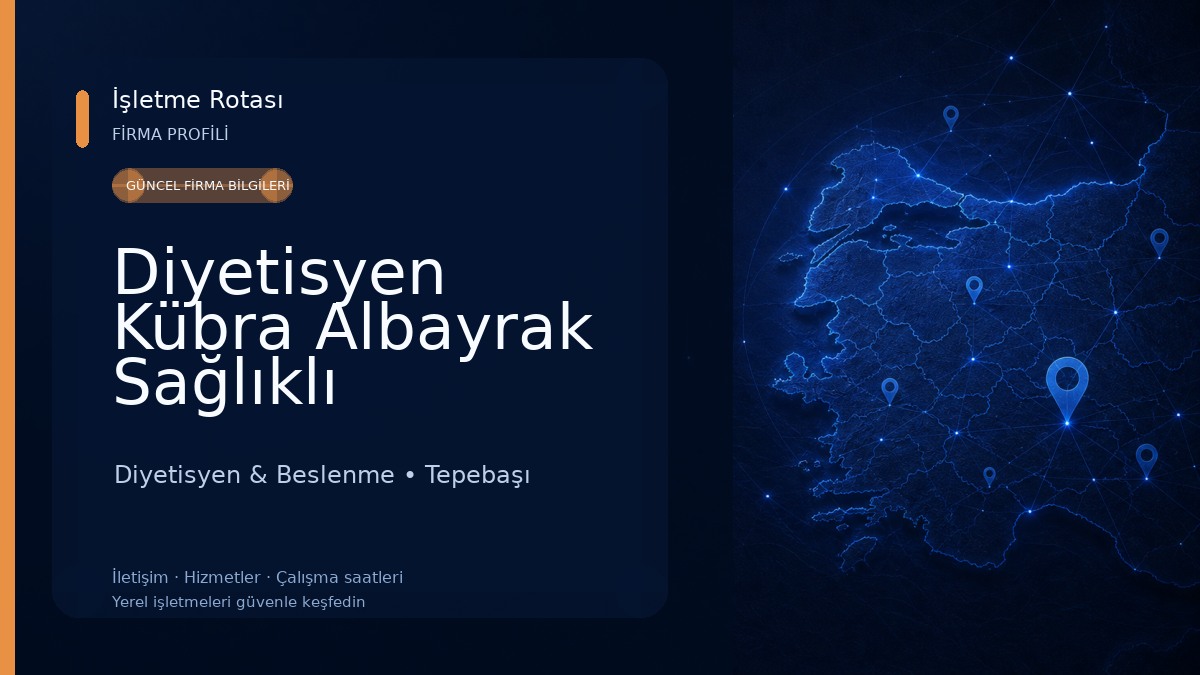 Diyetisyen Kübra Albayrak Sağlıklı Beslenme Ve Yaşam Merkezi Diyetisyen & Beslenme