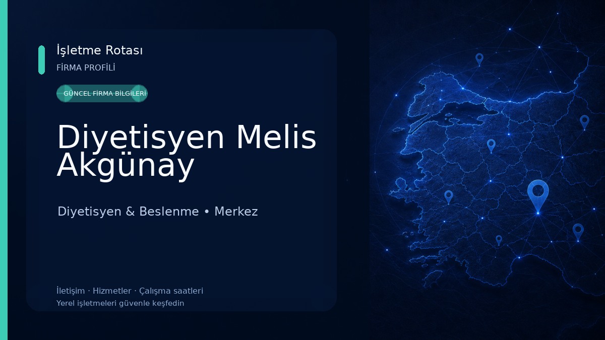 Diyetisyen Melis Akgünay