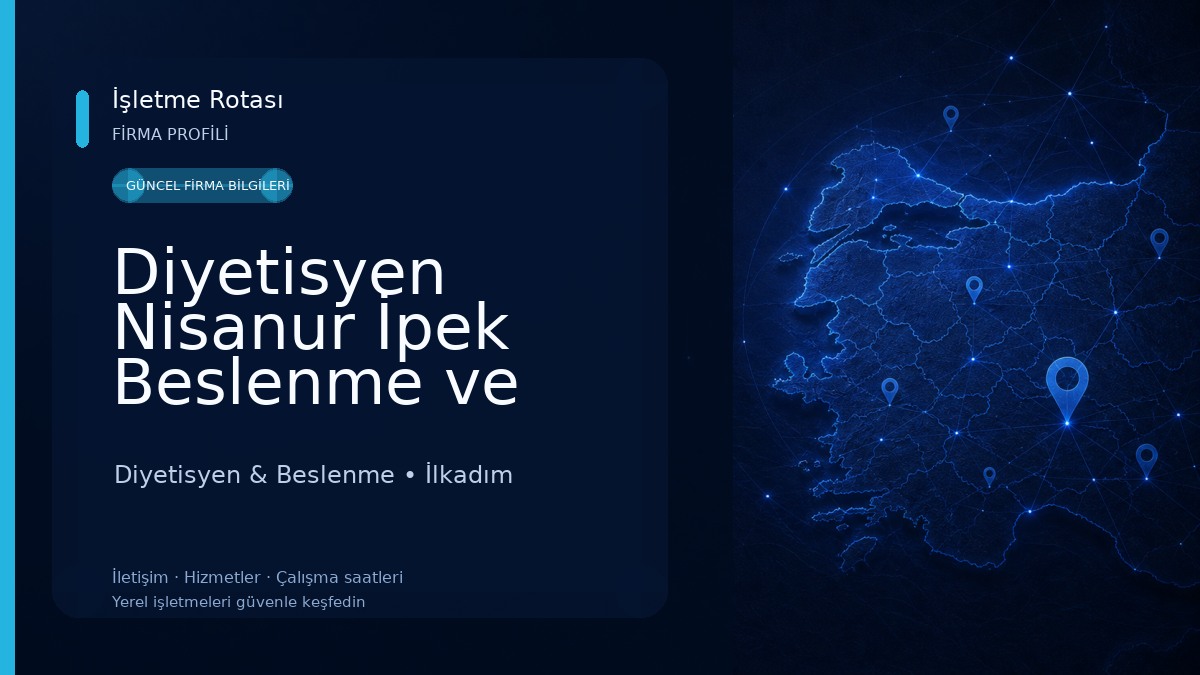 Diyetisyen Nisanur İpek Beslenme ve Danışmanlık Merkezi