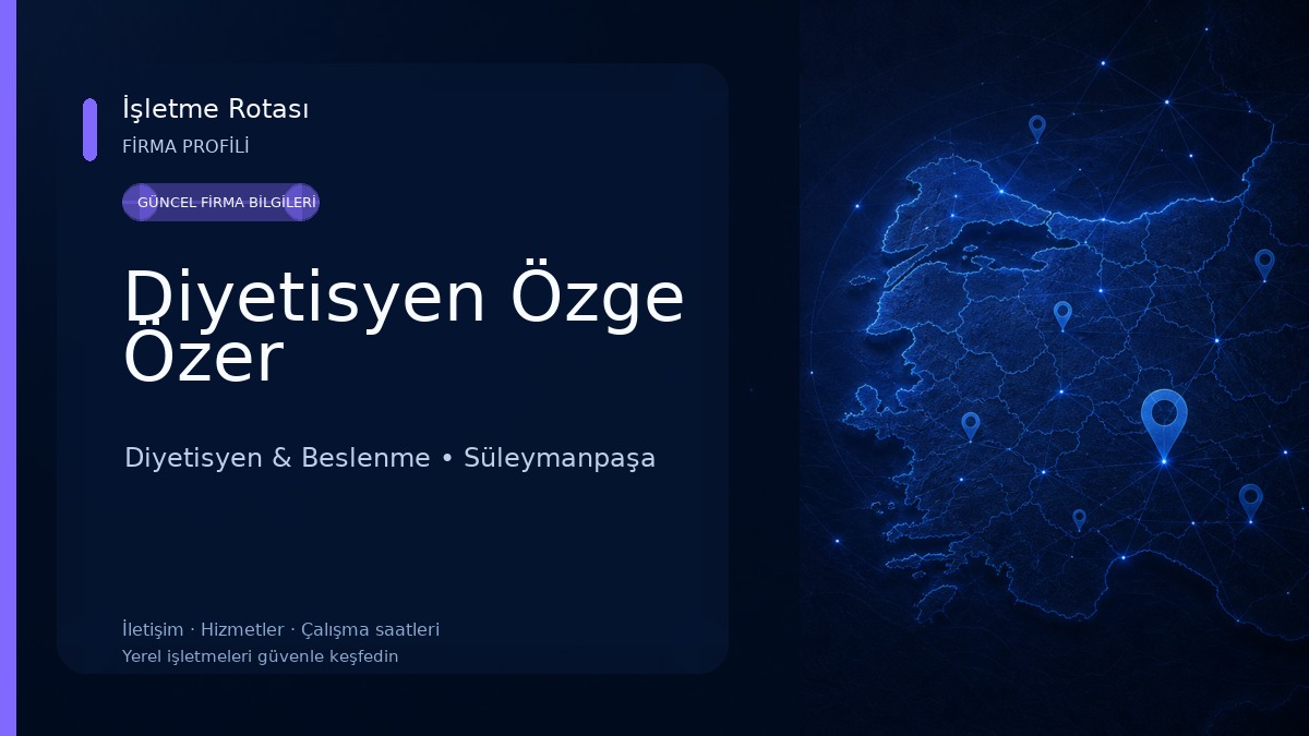 Diyetisyen Özge Özer 