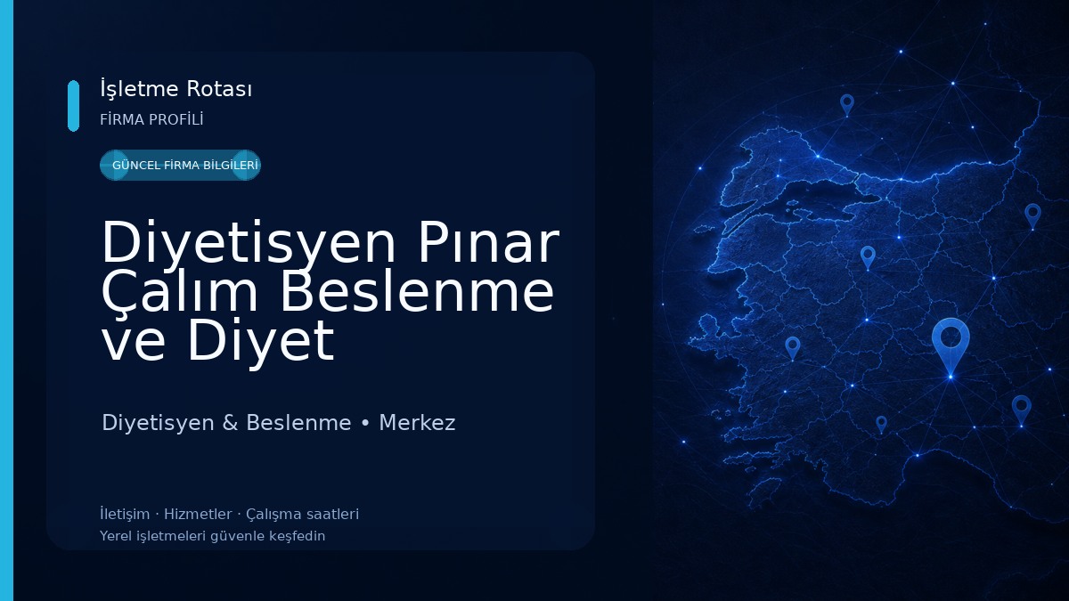 Diyetisyen Pınar Çalım Beslenme ve Diyet Danışmanlığı Merkezi Diyetisyen & Beslenme