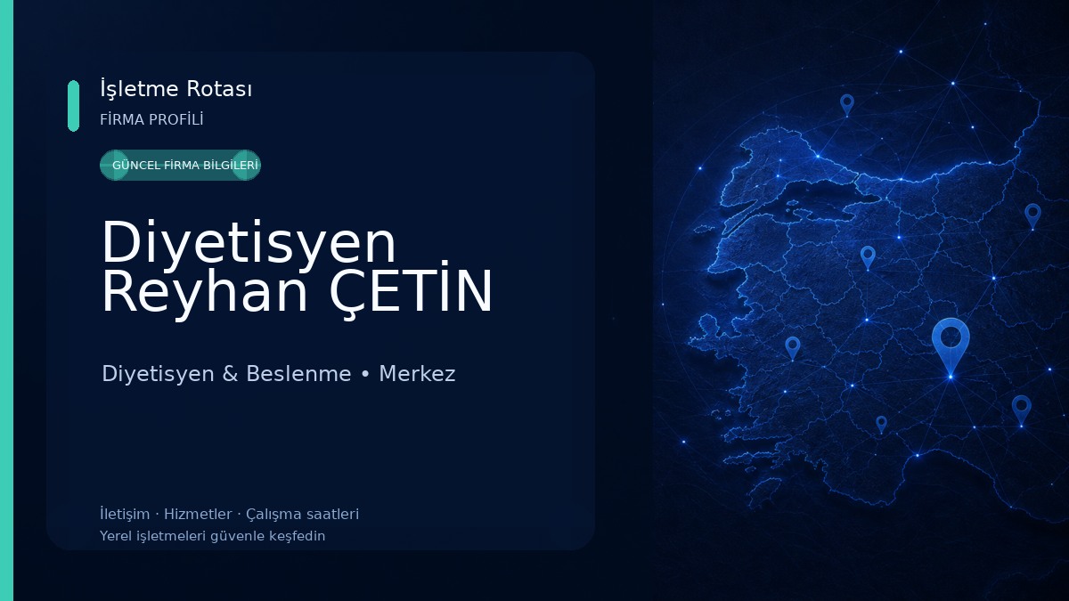 Diyetisyen Reyhan ÇETİN Diyetisyen & Beslenme
