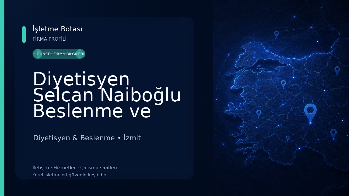 Diyetisyen Selcan Naiboğlu Beslenme ve Danışmanlık Merkezi