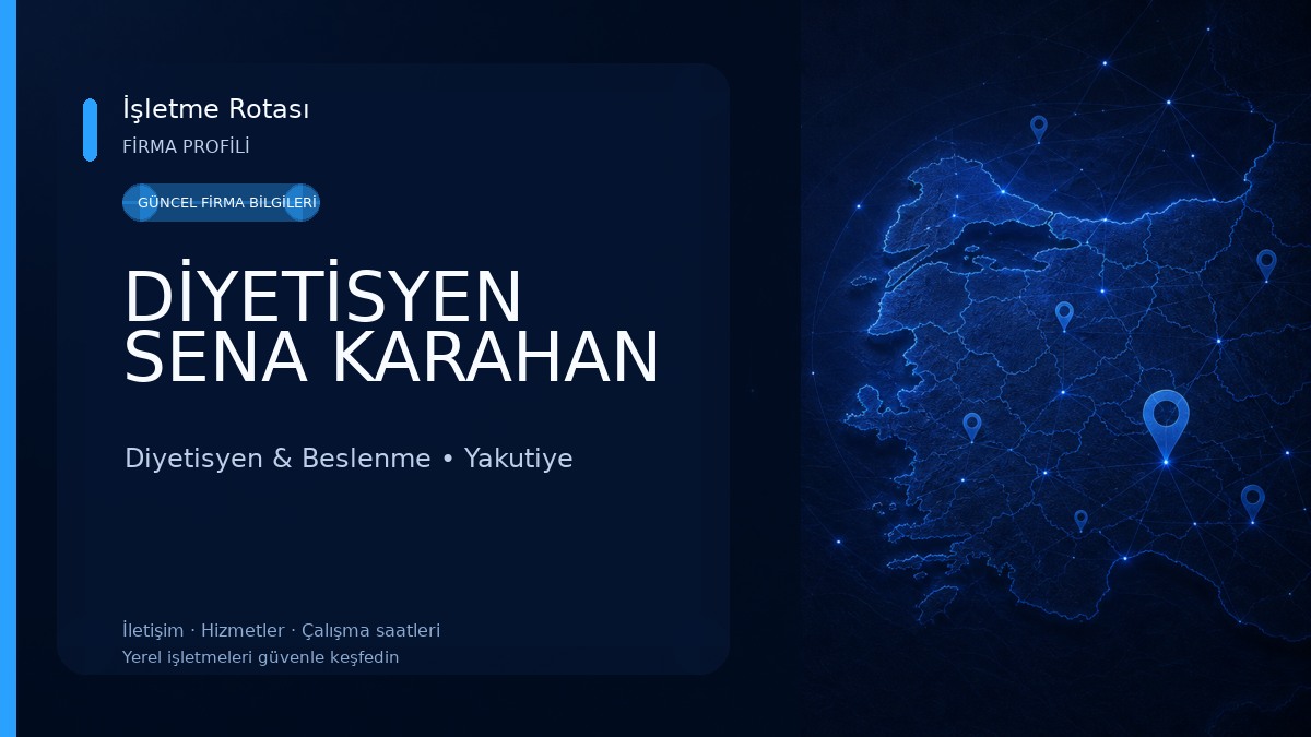 DİYETİSYEN SENA KARAHAN ️