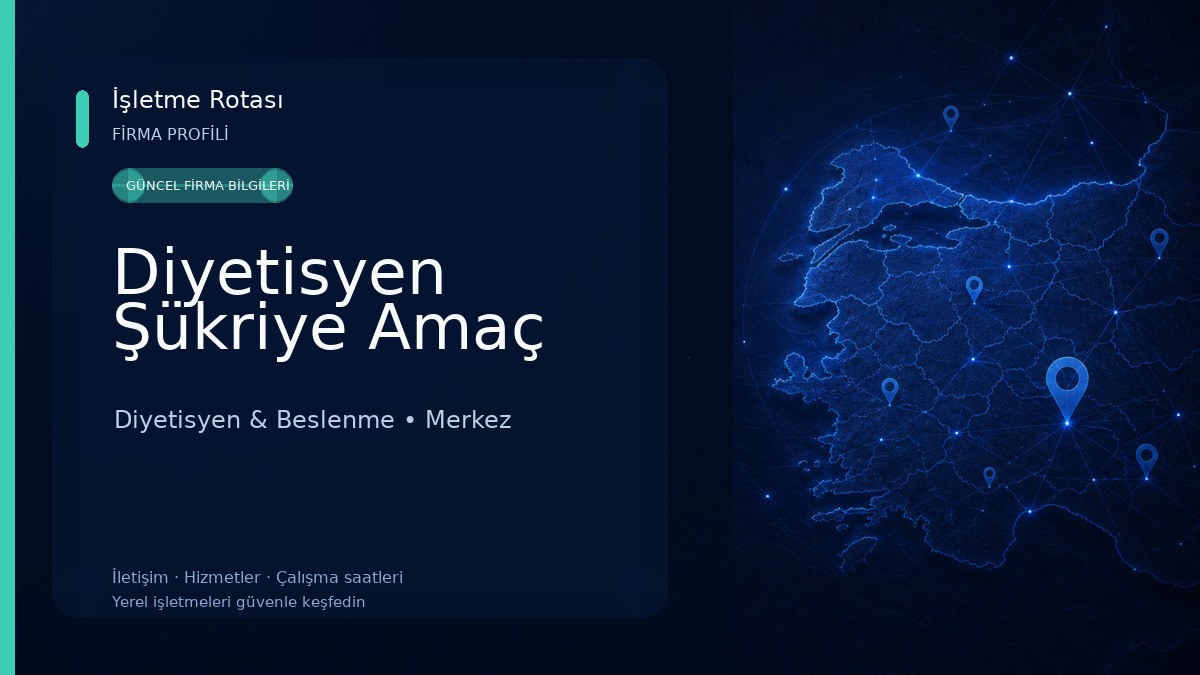 Diyetisyen Şükriye Amaç Diyetisyen & Beslenme