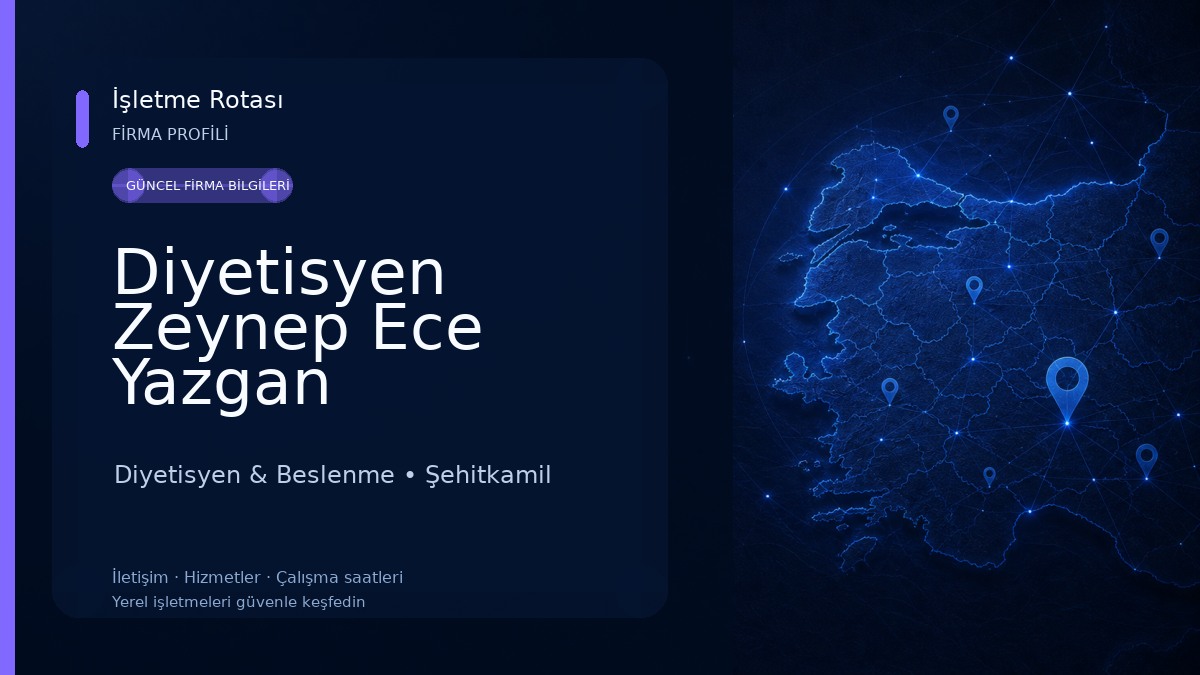 Diyetisyen Zeynep Ece Yazgan Diyetisyen & Beslenme