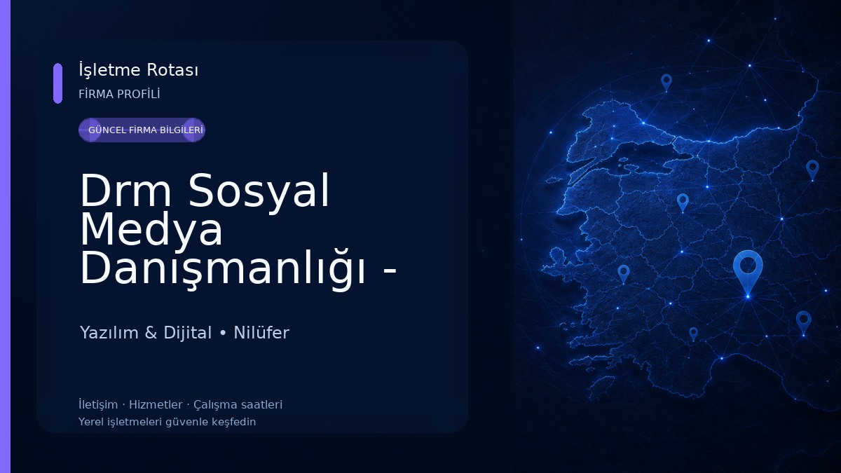 Drm Sosyal Medya Danışmanlığı - Dijital Pazarlama Ajansı - Yazılım Çözümleri