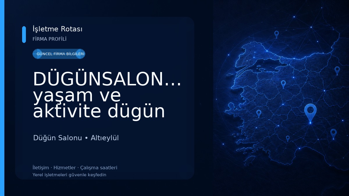 DÜGÜNSALONUErka yaşam ve aktivite dügün salonu Altıeylül BALIKESİR Düğün Salonu