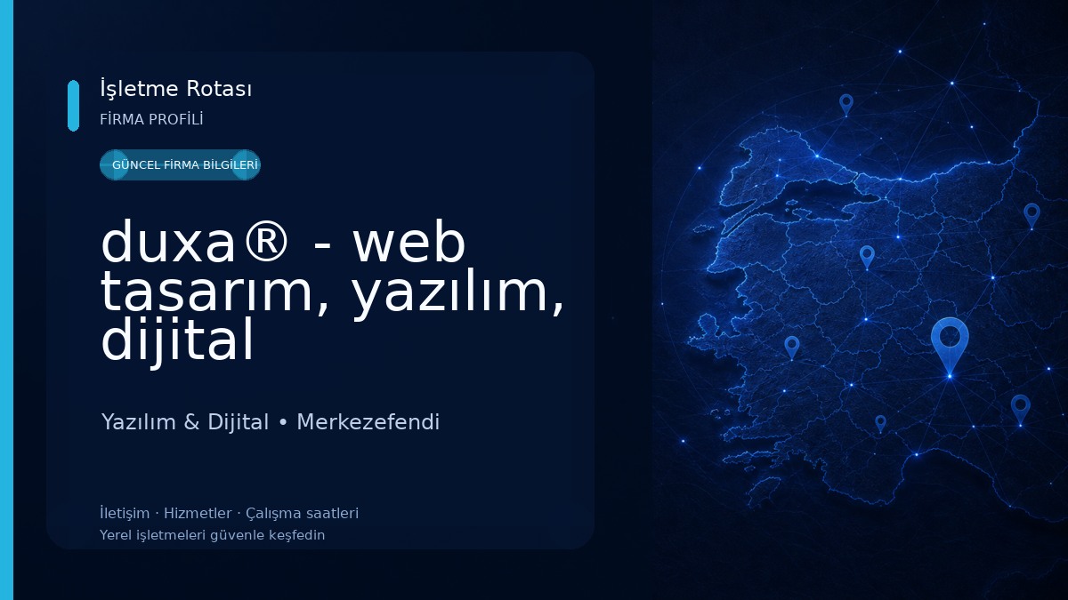 duxa® - web tasarım, yazılım, dijital pazarlama