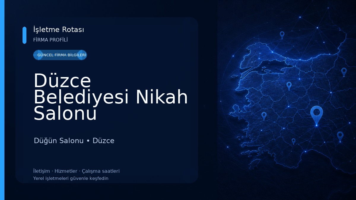 Düzce Belediyesi Nikah Salonu