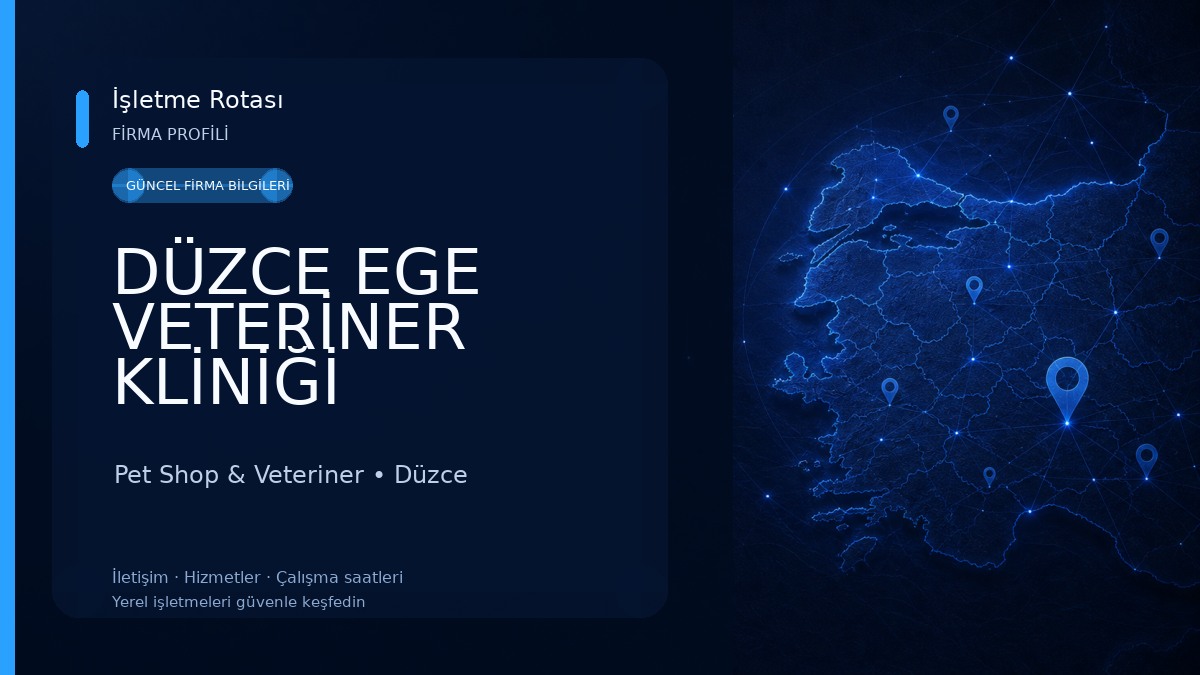 DÜZCE EGE VETERİNER KLİNİĞİ Pet Shop & Veteriner