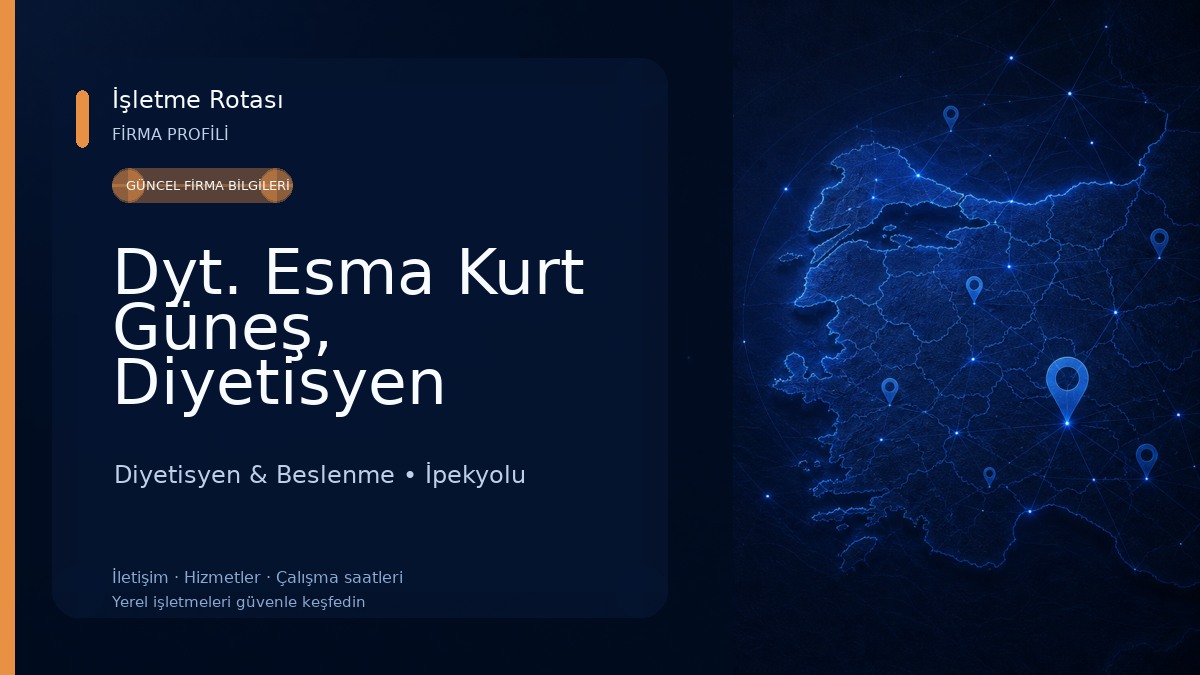 Dyt. Esma Kurt Güneş, Diyetisyen