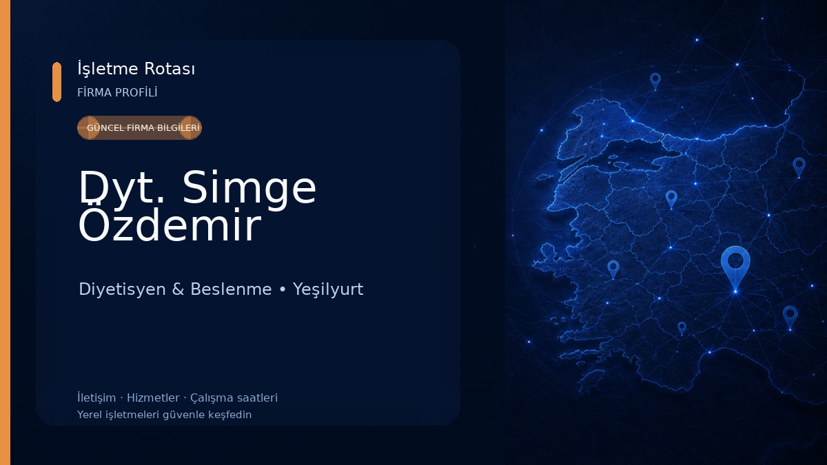 Dyt. Simge Özdemir Diyetisyen & Beslenme