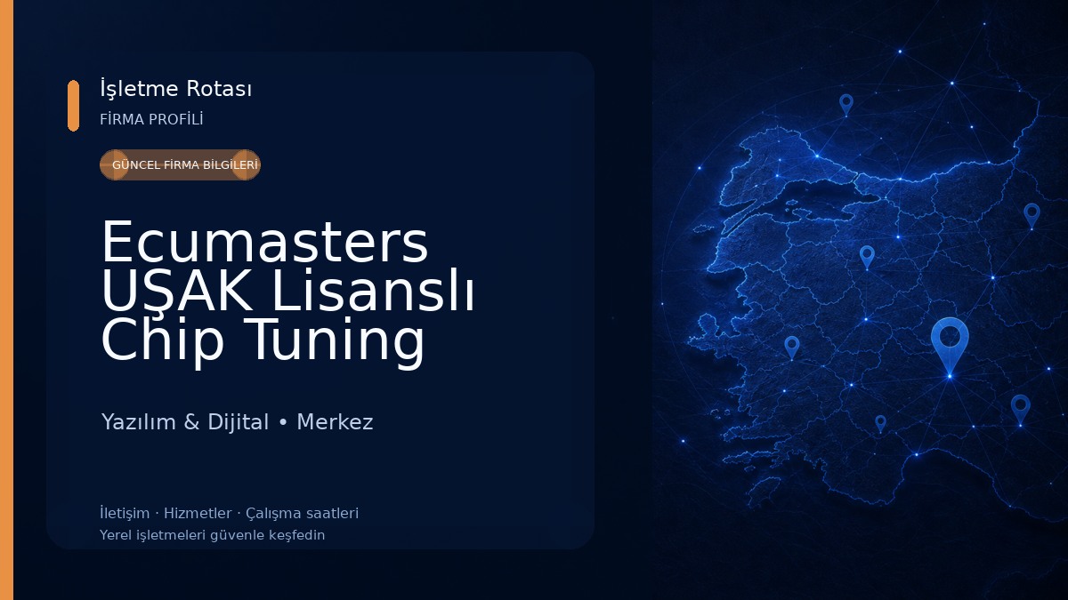 Ecumasters UŞAK Lisanslı Chip Tuning Yazılım & Dijital