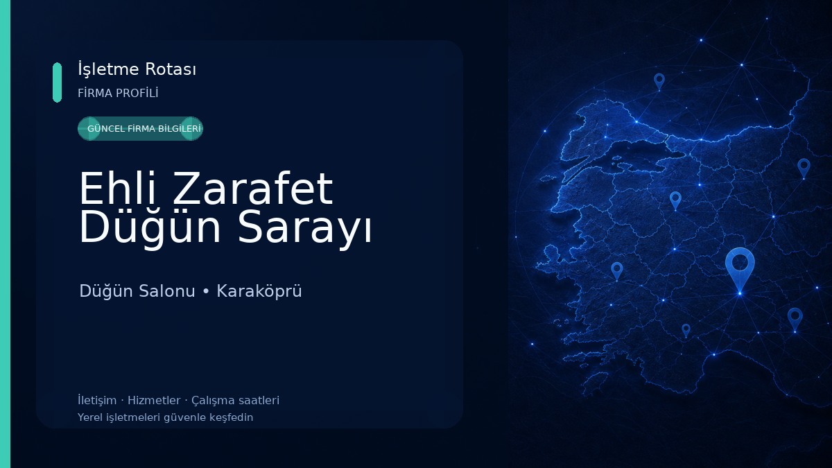Ehli Zarafet Düğün Sarayı Düğün Salonu