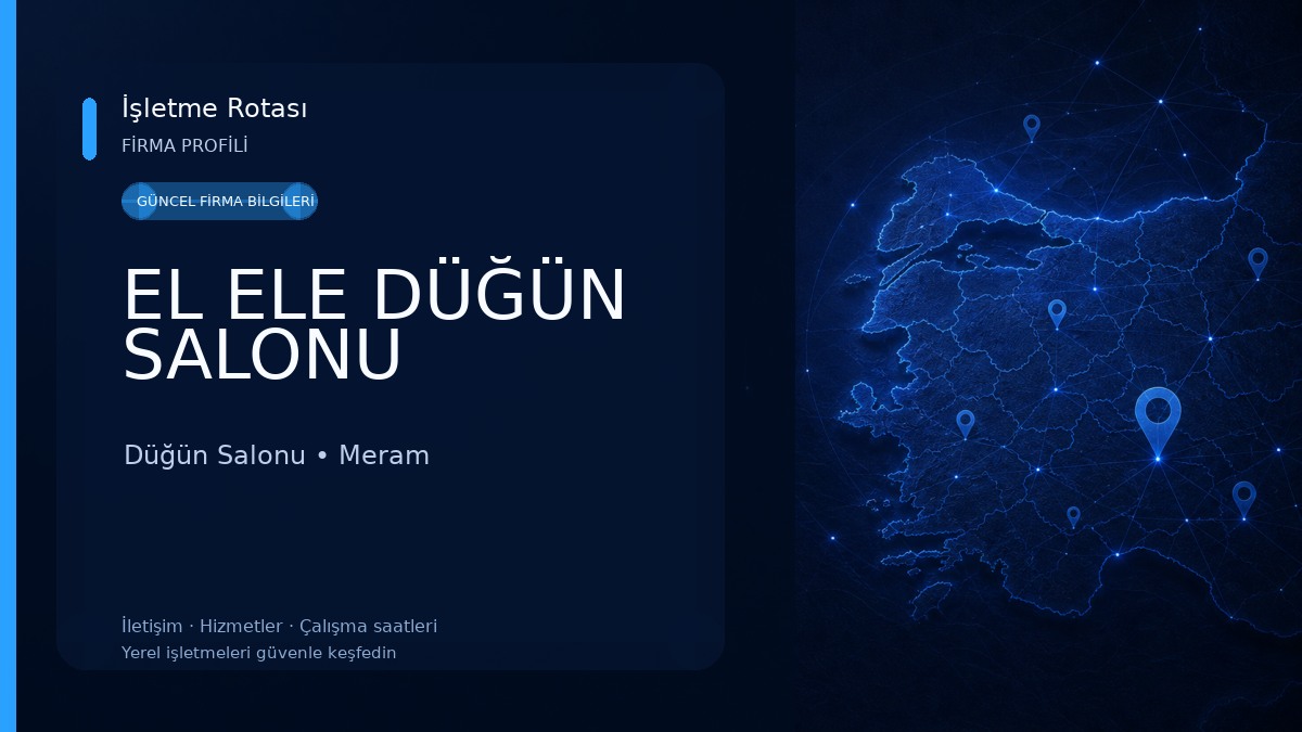 EL ELE DÜĞÜN SALONU Düğün Salonu