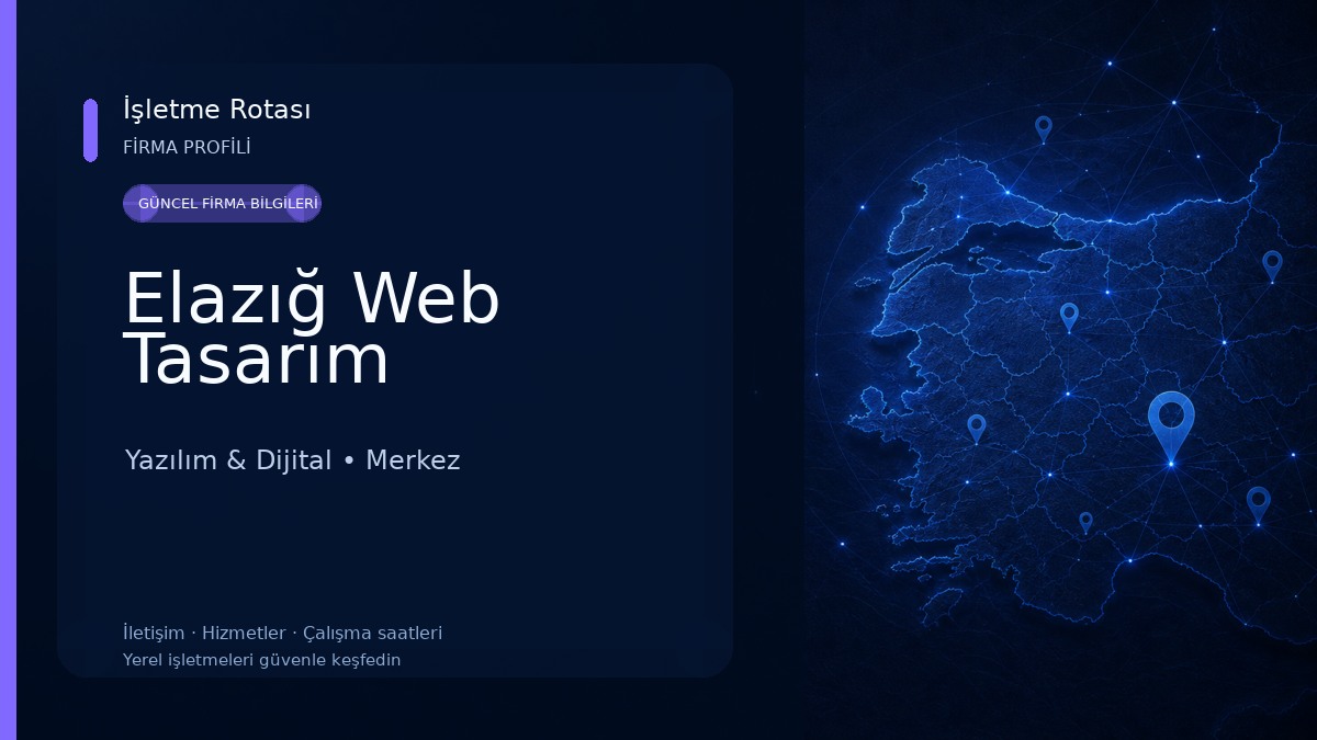 Elazığ Web Tasarım
