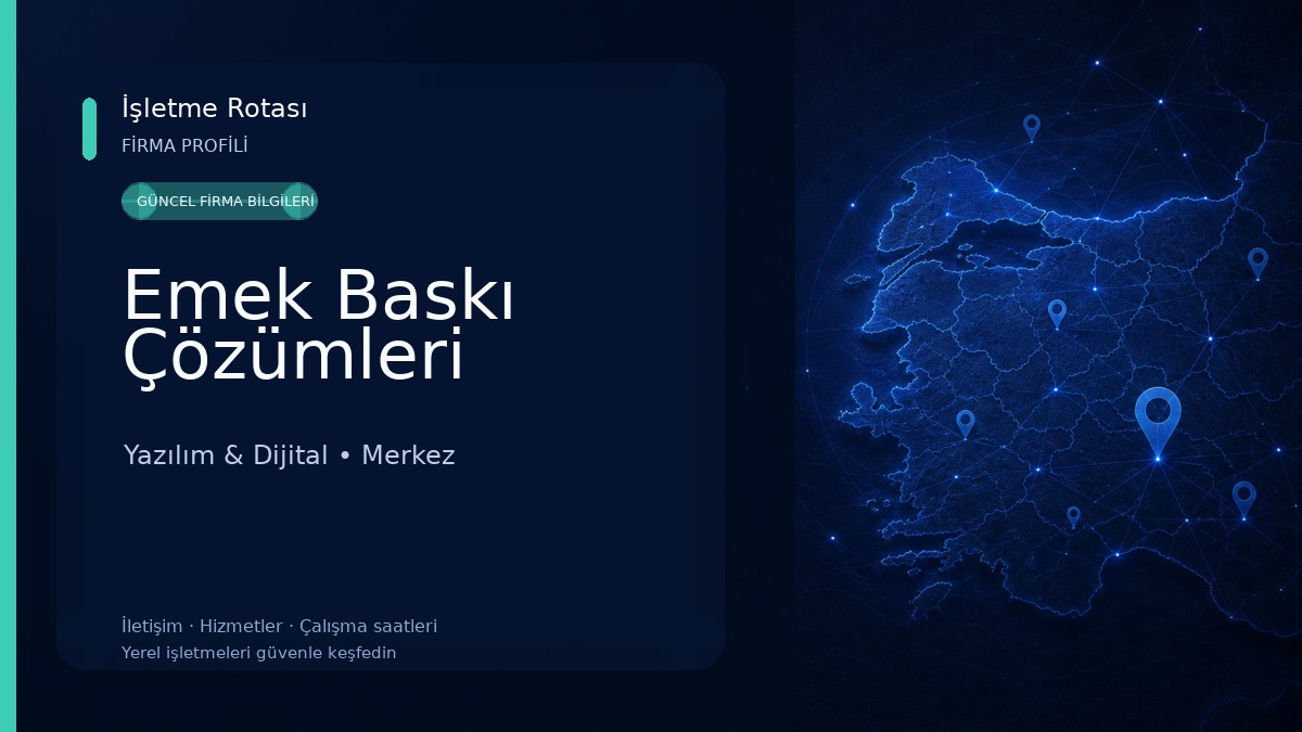 Emek Baskı Çözümleri