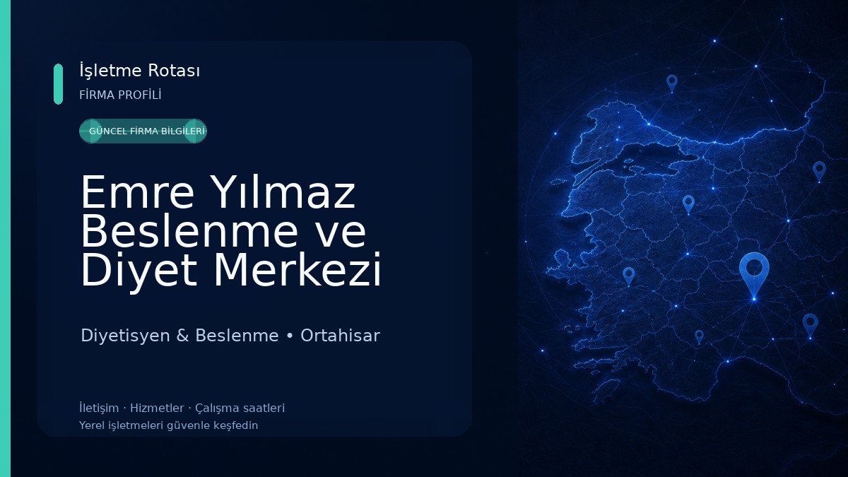 Emre Yılmaz Beslenme ve Diyet Merkezi Diyetisyen & Beslenme