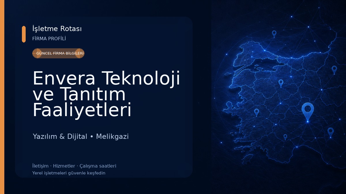Envera Teknoloji ve Tanıtım Faaliyetleri 