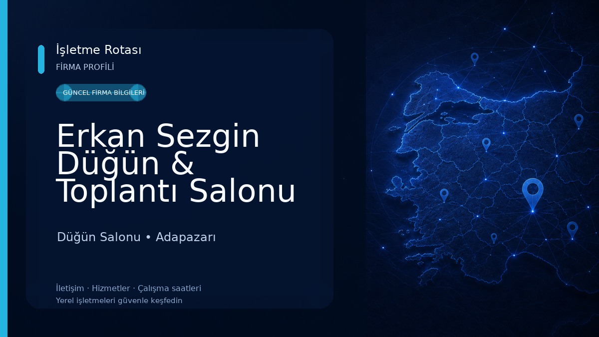 Erkan Sezgin Düğün & Toplantı Salonu