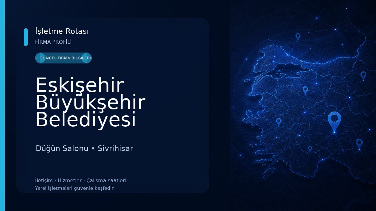 Eskişehir Büyükşehir Belediyesi Kentevi Nikah Salonu Düğün Salonu