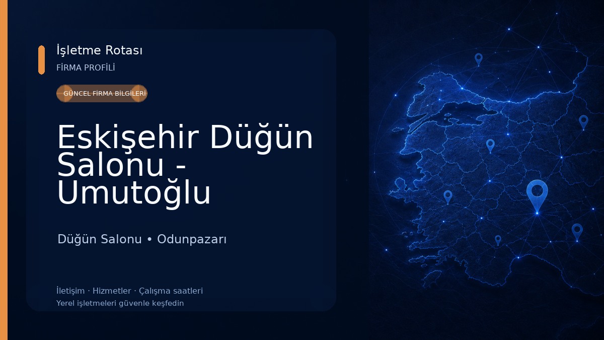 Eskişehir Düğün Salonu - Umutoğlu Düğün Sarayı Düğün Salonu
