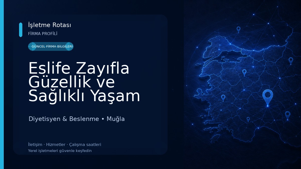 Eslife Zayıfla Güzellik ve Sağlıklı Yaşam Merkezi | Muğla Diyetisyen & Beslenme