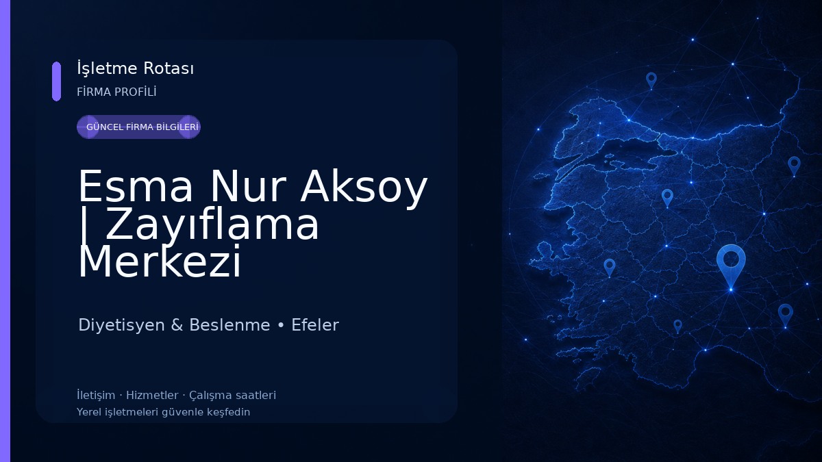 Esma Nur Aksoy | Zayıflama Merkezi Diyetisyen & Beslenme
