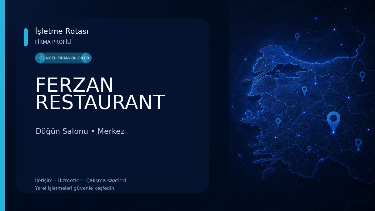 FERZAN RESTAURANT Düğün Salonu