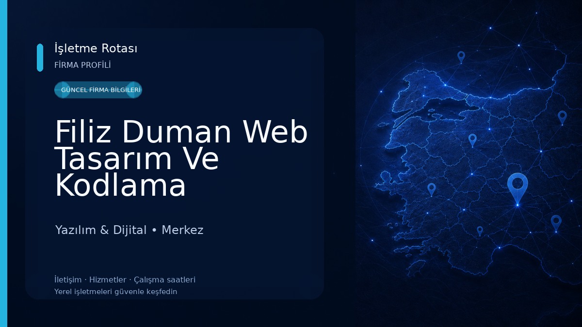 Filiz Duman Web Tasarım Ve Kodlama Yazılım & Dijital
