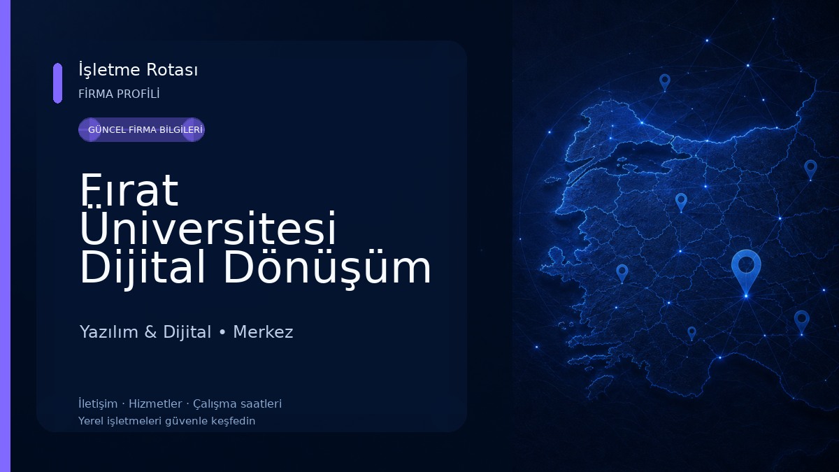 Fırat Üniversitesi Dijital Dönüşüm ve Yazılım Ofisi Yazılım & Dijital