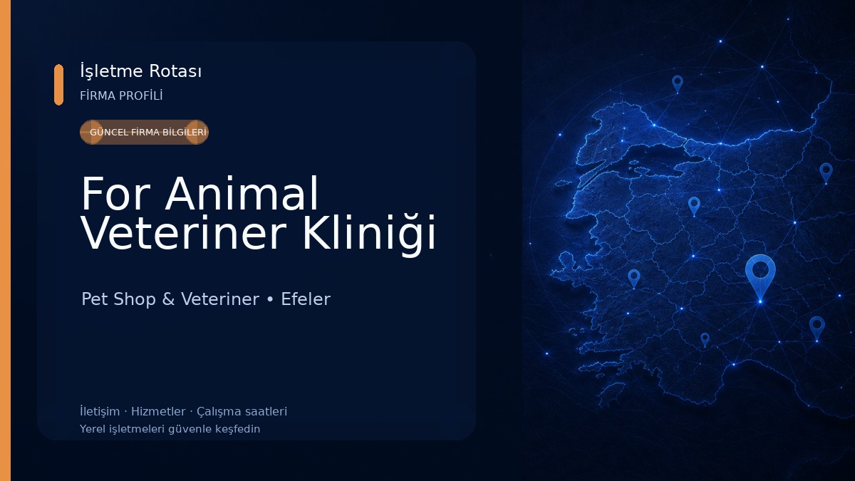 For Animal Veteriner Kliniği Pet Shop & Veteriner