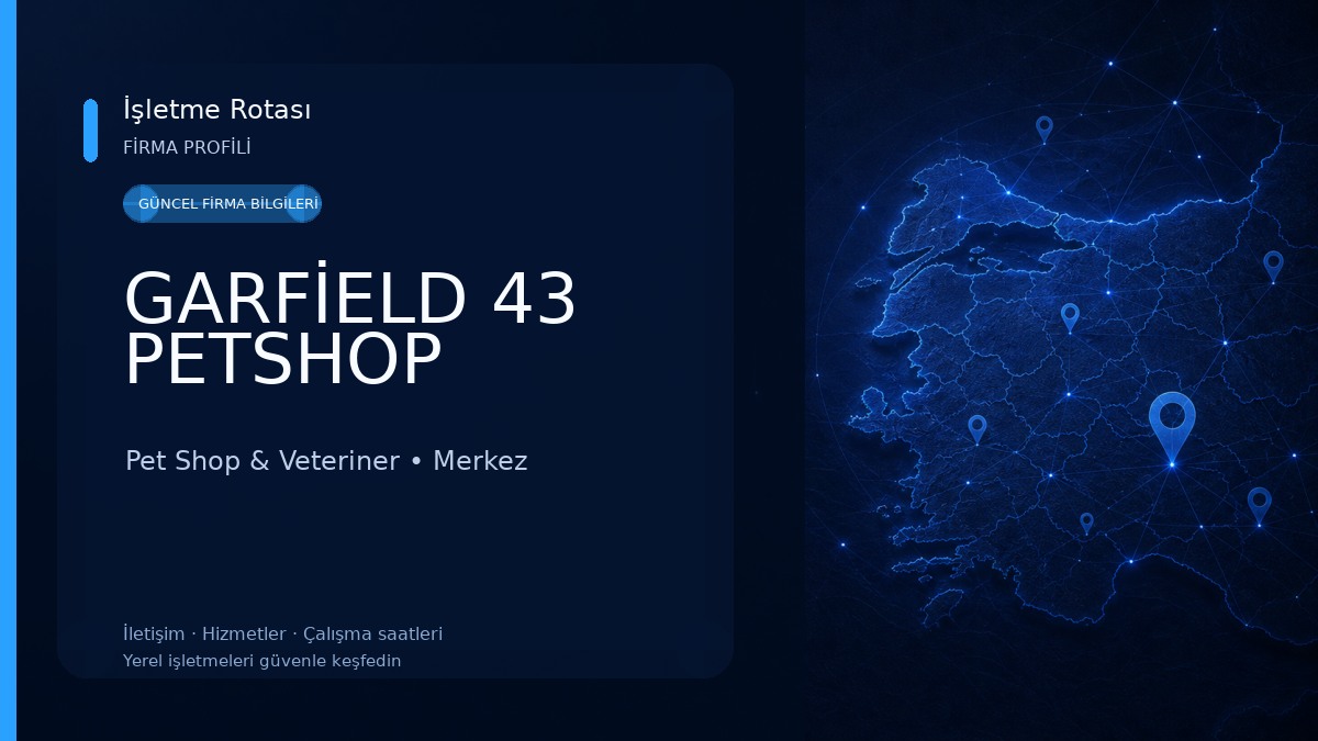 GARFİELD 43 PETSHOP Pet Shop & Veteriner