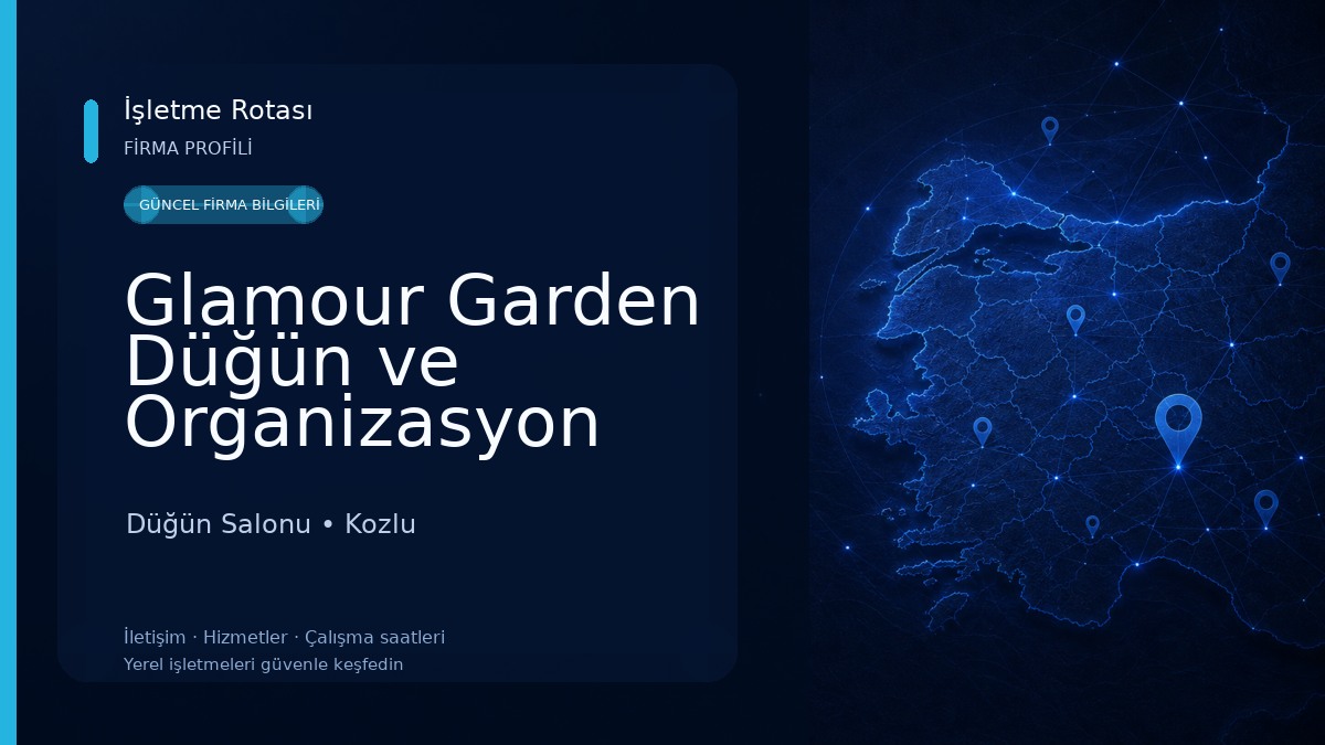 Glamour Garden Düğün ve Organizasyon Salonları Düğün Salonu