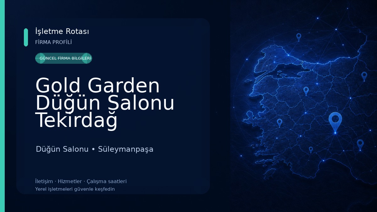 Gold Garden Düğün Salonu Tekirdağ 