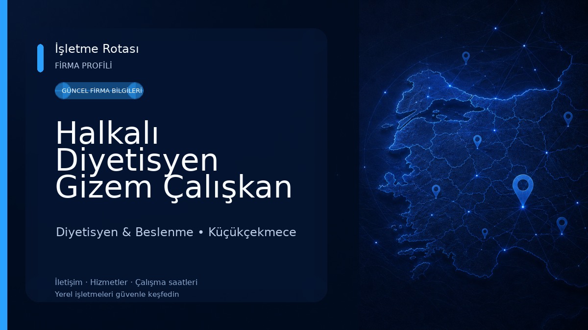 Halkalı Diyetisyen Gizem Çalışkan Akgül Beslenme ve Diyet Danışmanlığı Merkezi Diyetisyen & Beslenme