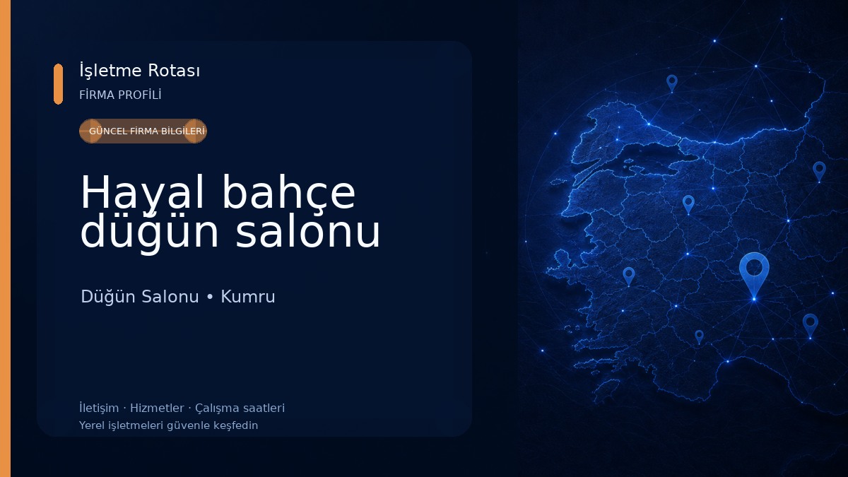 Hayal bahçe düğün salonu Düğün Salonu