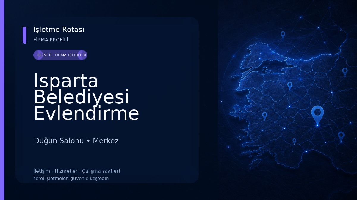 Isparta Belediyesi Evlendirme Memurluğu