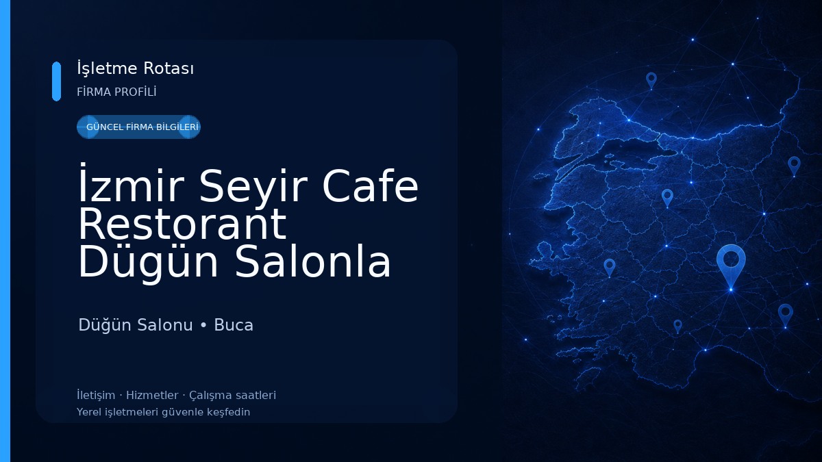 İzmir Seyir Cafe Restorant Dügün Salonla