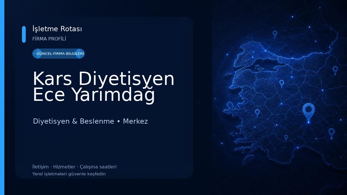 Kars Diyetisyen Ece Yarımdağ Diyetisyen & Beslenme