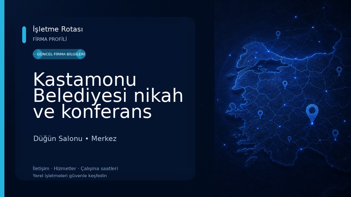 Kastamonu Belediyesi nikah ve konferans salonu Düğün Salonu